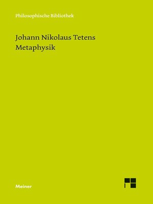 cover image of Metaphysik